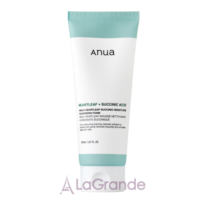 Anua Heartleaf Succinic Moisture Cleansing Foam -         