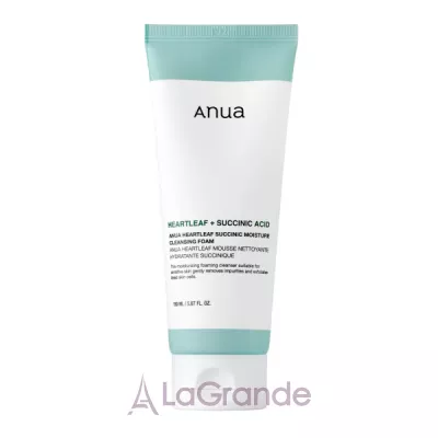 Anua Heartleaf Succinic Moisture Cleansing Foam -         