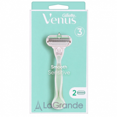 Gillette Venus Smooth Sensitive + 2 Replacement Cassettes         (+ 2 )