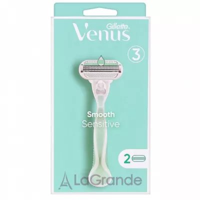 Gillette Venus Smooth Sensitive + 2 Replacement Cassettes         (+ 2 )