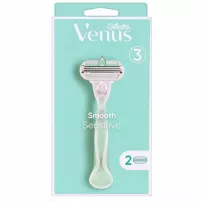 Gillette Venus Smooth Sensitive + 2 Replacement Cassettes ������ ��� ������ �� ����������� ������� � ���� ��� (+ 2 ������)