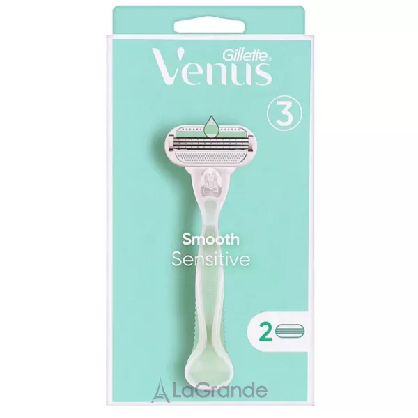 Gillette Venus Smooth Sensitive + 2 Replacement Cassettes ������ ��� ������ �� ����������� ������� � ���� ��� (+ 2 ������)