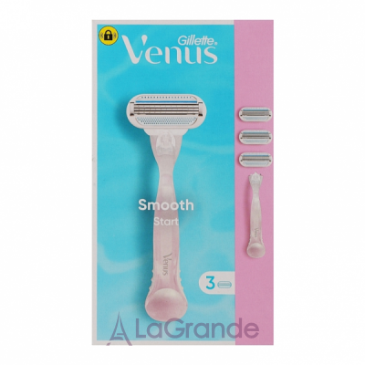 Gillette Venus Smooth Start + 3 Replacement Cassettes        (+ 3 )