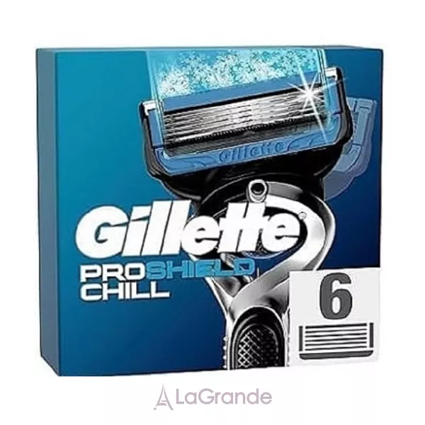 Gillette Proshield Chill 6 Replacement Cassettes ����� ������ ��� ������ � ������������ ������� (6 ��.)