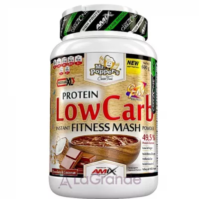 Amix Mr.Poppers Protein Low Carb Fitness Mash Chocolate and oconut      