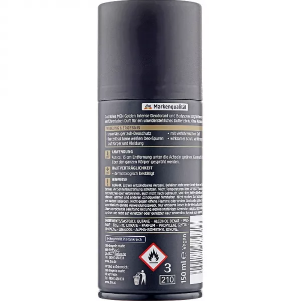 Balea Men Golden Intense Deodorant ����������-����� ��� ������