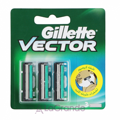 Gillette Vector 3 Replacement Cassettes       , 3 .