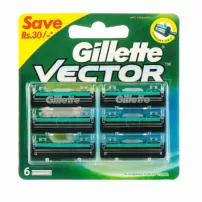 Gillette Vector 6 Replacement Cassettes ������� ������� ��� ������ � �������� ��������, 6 ��.