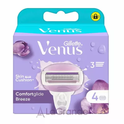 Gillette Venus Comfortglide Breeze 4 Replacement Cassettes     