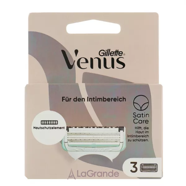 Gillette Venus Intimate Area 3 Replacement Cassettes ����� ������ ��� ������ ������� ����, 3 ��.