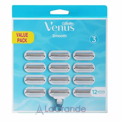 Gillette Venus Smooth 12 Replacement Cassettes      , 12 .