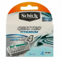 Wilkinson Sword Schick Quattro Titanium 4 Replacement Cassettes ����� ������ ��� ������ ������� � �� ���� ���, 4 ��.