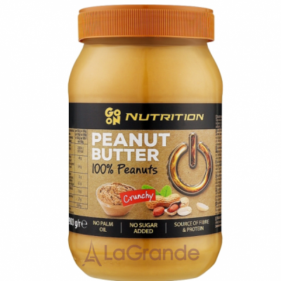 GoOn Nutrition Peanut Butter Crunchy 100% Peanuts    100% 