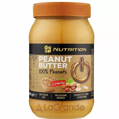 GoOn Nutrition Peanut Butter Crunchy 100% Peanuts    100% 