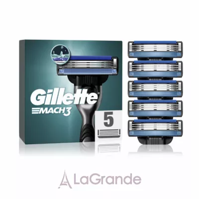 Gillette Mach3 5 Replacement Cassettes        (5 .)