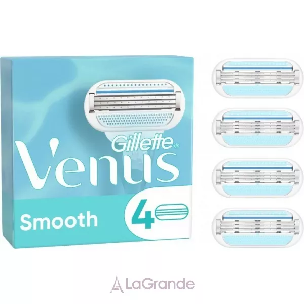 Gillette Venus Smooth 4 Replacement Cassettes ����� ������ ��� ������, 4 ��., ������