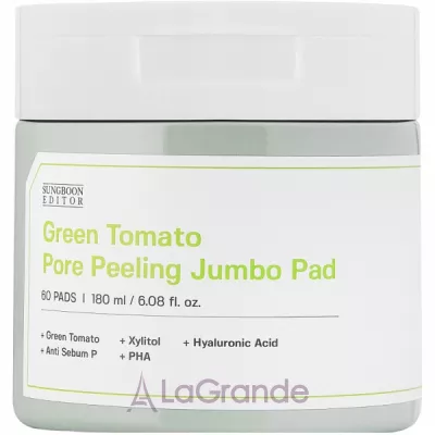 Sungboon Editor Green Tomato Pore Peeling Jumbo Pad -  