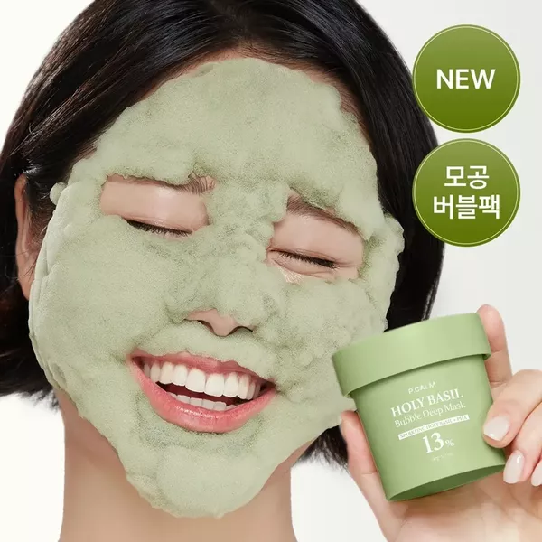 P.CALM Holy Basil Bubble Deep Mask ���������������� �������������� ����� � ���������