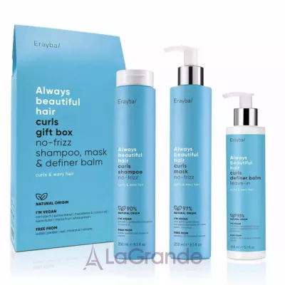 Erayba ABH Curls Gift Box ���� ��� ���������� ������� (shmp/250ml + mask/250ml + balm/150ml)