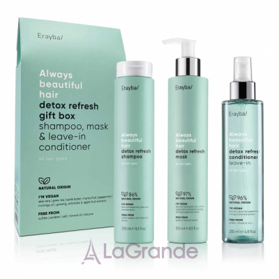 Erayba ABH Detox Refresh Gift Box    (shmp/250ml + mask/250ml + cond/200ml)
