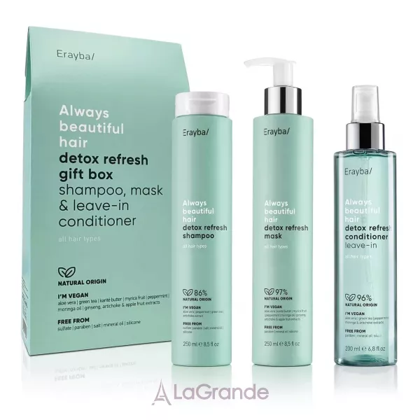 Erayba ABH Detox Refresh Gift Box ���� ��� ������� (shmp/250ml + mask/250ml + cond/200ml)