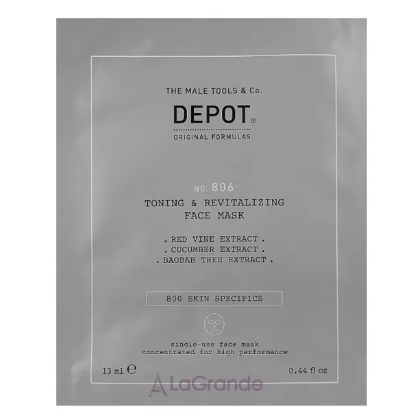 Depot No 806 Toning & Revitalizing Face Mask ����� ��������� ��� ������� �� ��
