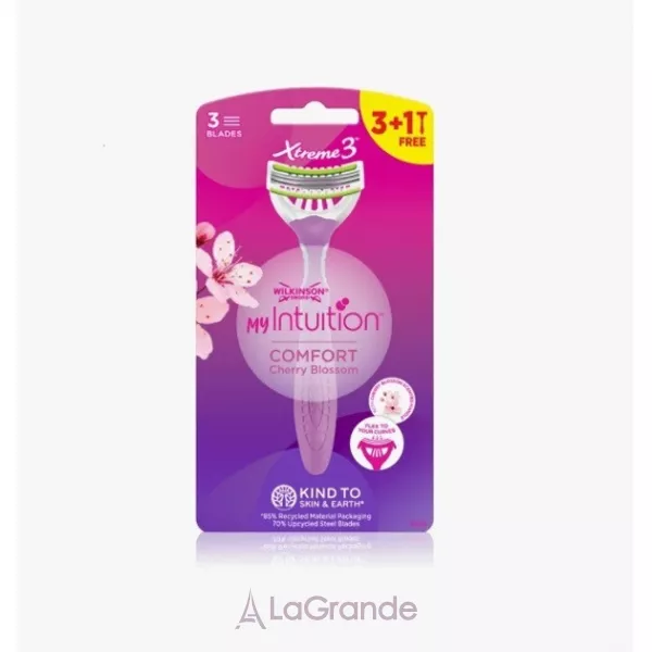 Wilkinson Sword Xtreme 3 My Intuition Comfort Cherry Blossom Ƴ���� ��������� ������ � ������ ������, 4 ��.