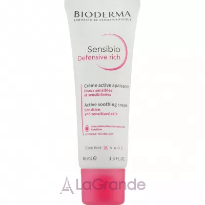 Bioderma Sensibio Defensive Rich Active Soothing Cream    