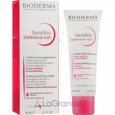 Bioderma Sensibio Defensive Rich Active Soothing Cream    