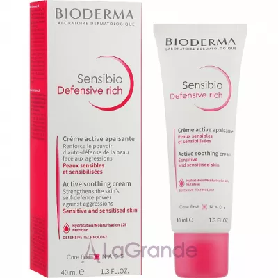 Bioderma Sensibio Defensive Rich Active Soothing Cream    