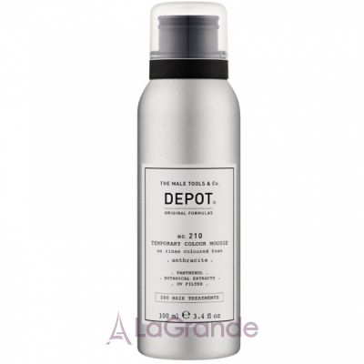 Depot No.210 Temporary Colour Mousse Anthracite    