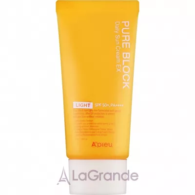 A'pieu Pure Block Daily Sun Cream EX Light SPF50+ PA++++      SPF50+