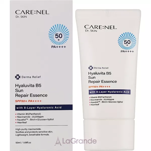 Carenel Hyaluvita B5 Sun Repair Essence SPF50+ PA++++ ������������ ������� SPF50+