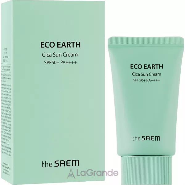 The Saem Eco Earth Cica Sun Cream SPF50+ PA++++ ������������� ���� � �������� �� �'����