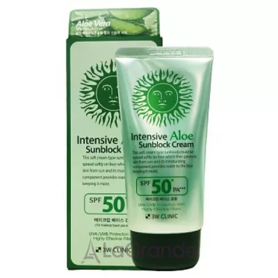 3W Clinic Intensive Aloe Sunblock Cream SPF50+     