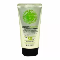 3W Clinic Intensive Green Tea Sunblock Cream SPF50+ ����������� �������������� ���� � ������� ����