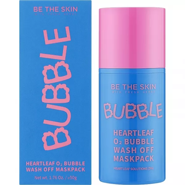 Be The Skin Heartleaf 02 Bubble Wash Off Maskpack ����� ��� ���� �����������