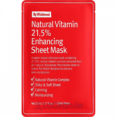 By Wishtrend Natural Vitamin 21.5% Enhancing Sheet Mask ³     