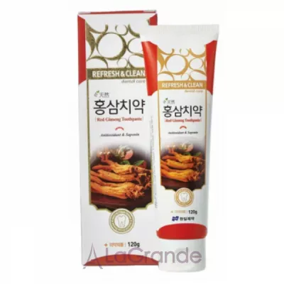 Hanil Refresh & Clean Red Ginseng Toothpaste ����� ����� � �������� ���������
