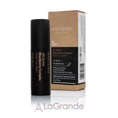 Mary & May Vegan Blackberry Complex Multi Sun Balm SPF50+ PA++++     SPF50+