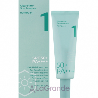 Numbuzin No.1 Clear Filter Sun Essence SPF50+ PA++++    