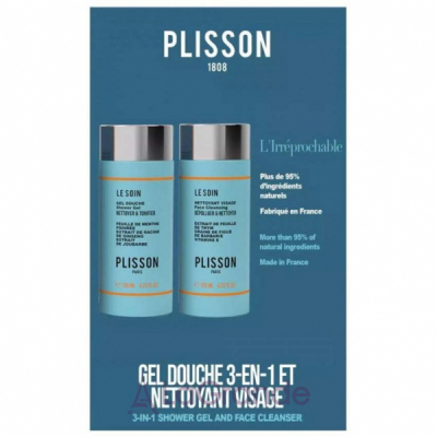 Plisson Duo L'Irreprochable Set  (sh/gel/125 ml + f/cleans/125 ml)