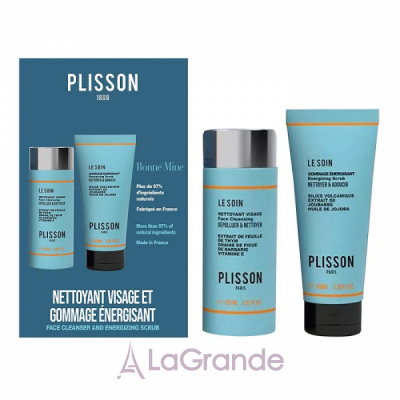 Plisson Duo Bonne Mine Face Wash & Scrub Set  (f/cleans/125ml + Face Scrub 100ml)