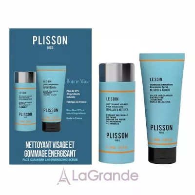 Plisson Duo Bonne Mine Face Wash & Scrub Set  (f/cleans/125ml + Face Scrub 100ml)