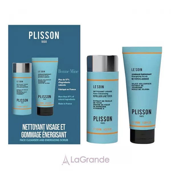 Plisson Duo Bonne Mine Face Wash & Scrub Set ����� (f/cleans/125ml + Face Scrub 100ml)