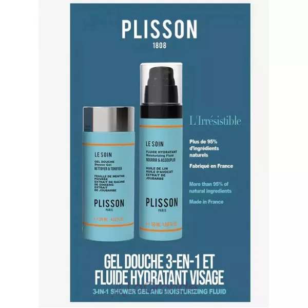 Plisson Duo L'Irresistible Shower Gel & Moisturising Fluid Set ����� (sh/gel/125 ml + fluid/50 ml)