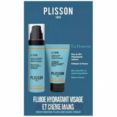 Plisson Duo En Douceur Moisturising Fluid & Hand Cream Set  (    50  +    50 )