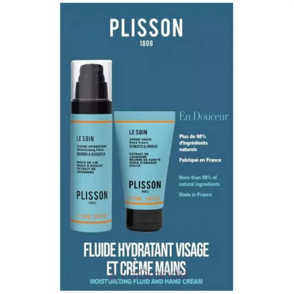 Plisson Duo En Douceur Moisturising Fluid & Hand Cream Set ����� (����������� ����� ��� ���� 50 �� + ���� ��� ��� 50 ��)