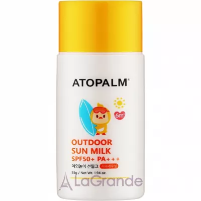 Atopalm Outdoor Sun Milk SPF50+ PA+++     SPF50+