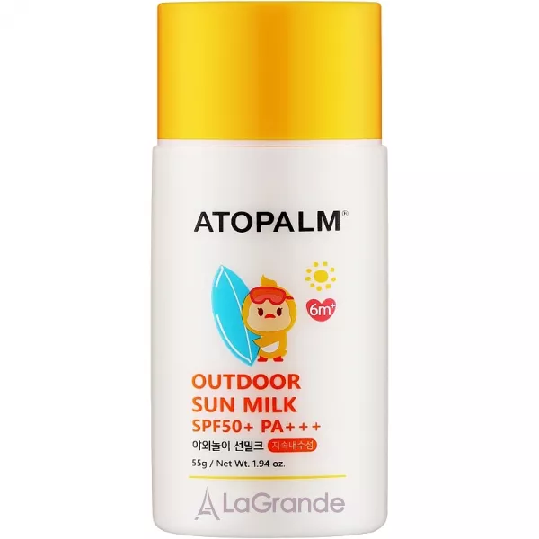 Atopalm Outdoor Sun Milk SPF50+ PA+++ �������������� ������� ��� ����� SPF50+
